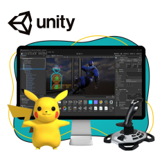 Мир игр на Unity 2D на популярном движке + AI-помощники - КИБЕРшкола программирования для детей, компьютерные курсы для школьников, начинающих и подростков - KIBERone г. Стерлитамак