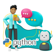 Умный чат-бот на Python - КИБЕРшкола программирования для детей, компьютерные курсы для школьников, начинающих и подростков - KIBERone г. Стерлитамак