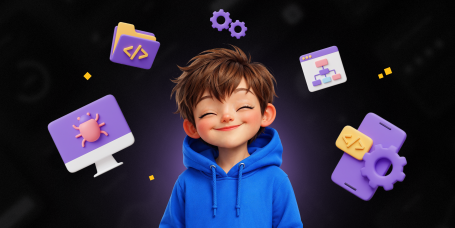 Идеальный сайт с нуля: код, дизайн и AI-помощник - КИБЕРшкола программирования для детей, компьютерные курсы для школьников, начинающих и подростков - KIBERone г. Стерлитамак